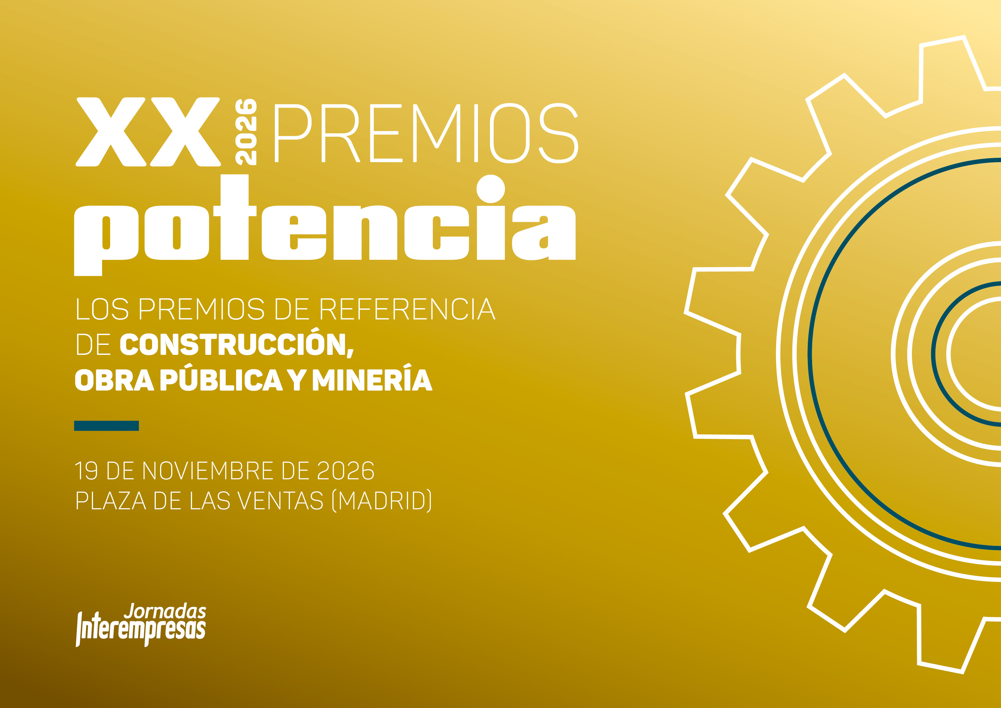 Cartel de Gala de Entrega de los XX Premios Potencia 2026